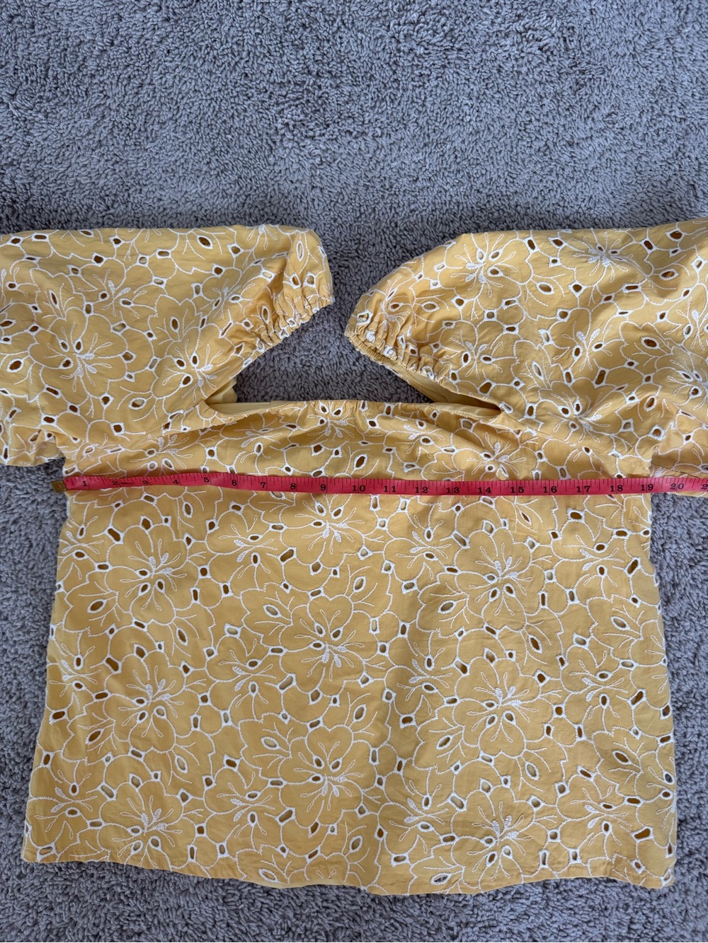 Sezane Lois Blouse Jaune Ecru - Size 6 - Picture 7 of 8